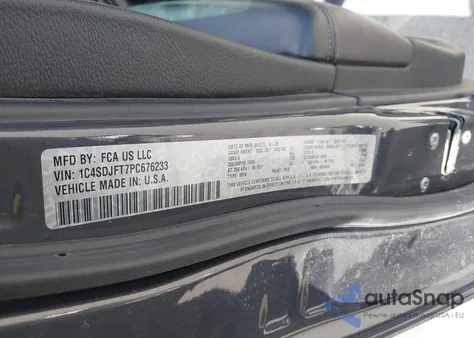 2023 Dodge Durango Pursuit Awd from USA, damaged, VIN 1C4SDJFT7PC676233